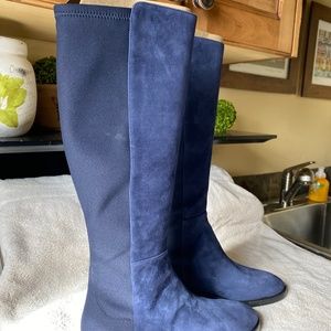 Stewart Weitzman blue knee hi boots
